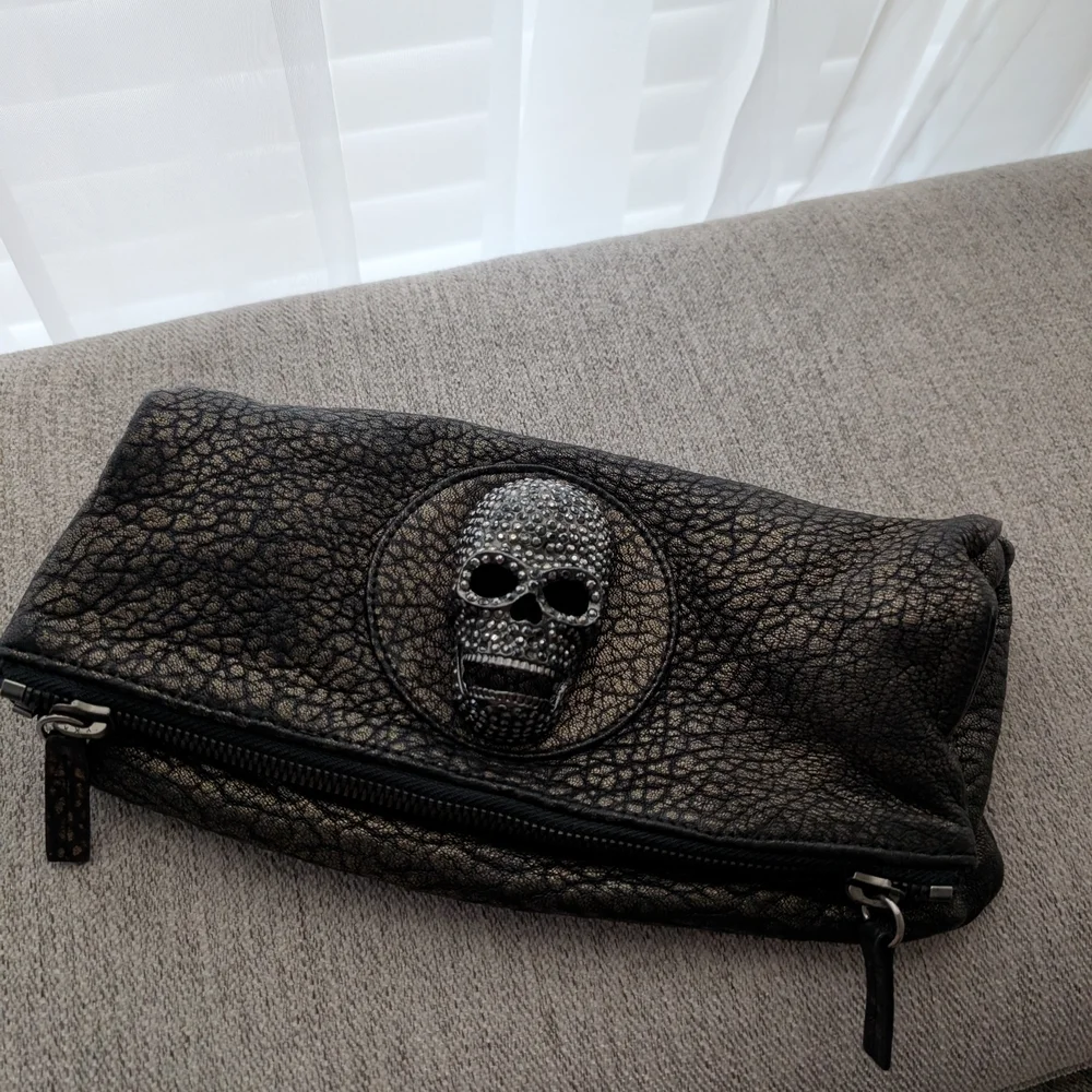 Thomas Wylde Black Skull Embellished Bag - Picture 1 of 11